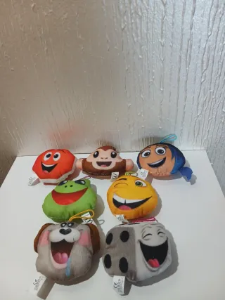 8 Llaveros Peluche Emoji McHappy 8cm