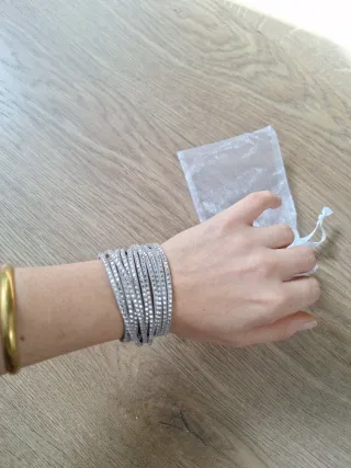 Pulsera Swarovski gris