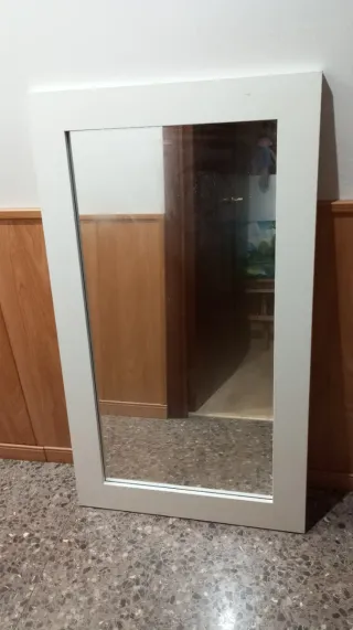 Espejo Pared Blanco Dos Posiciones