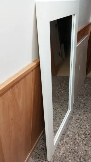 Espejo Pared Blanco Dos Posiciones