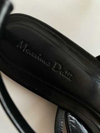 Sapatos Massimo Dutti pretos novos