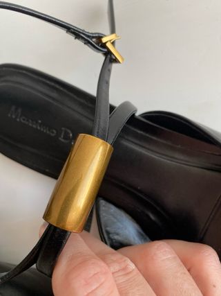 Sapatos Massimo Dutti pretos novos