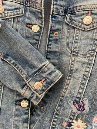 Giubbino jeans bambina 122 cm