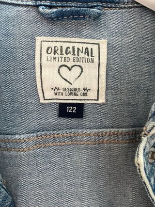 Giubbino jeans bambina 122 cm