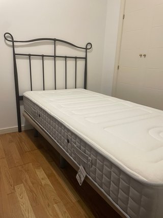 Canapé 90cm con Cabecero Metálico y colchón