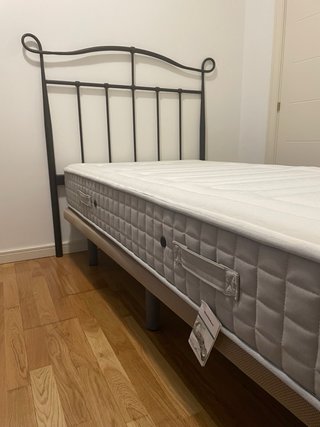 Canapé 90cm con Cabecero Metálico y colchón