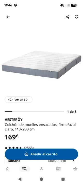Cama IKEA Brimnes 140x200