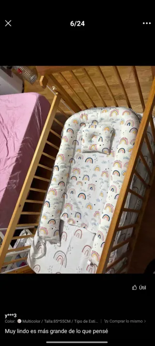 Nido reductor para bebé multicolor sin cojin