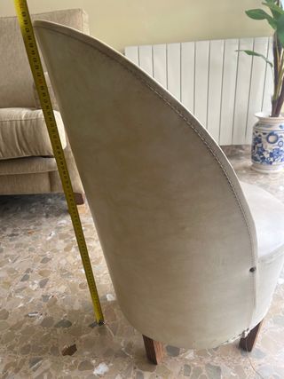 Butaca baja de polipiel