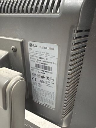 Monitor LG Flatron L1510S 15 Plata