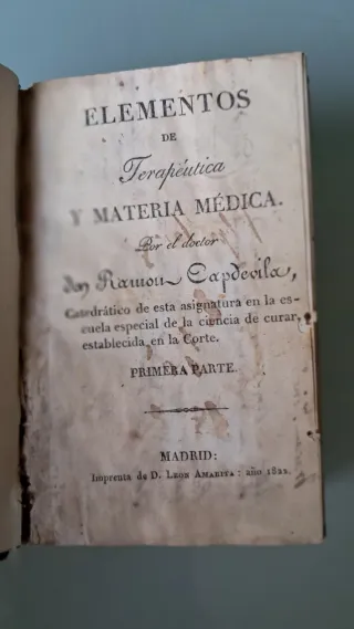 1822 MEDICINA antiguo