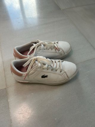 Zapatillas Lacoste Blancas Talla 34.5 Buen estado