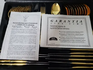 Cubertería Bañada en Oro 24K - Solingen