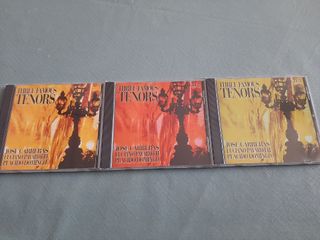 3 CD Tenores: Pavarotti, Carreras, Domingo