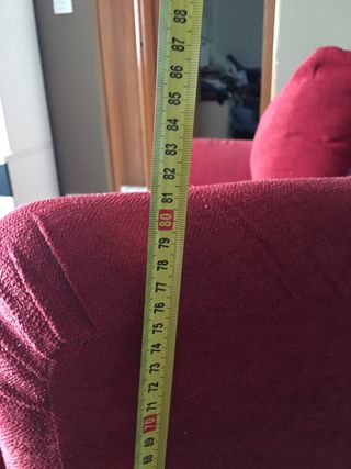 Sofá de 3 Plazas Rojo