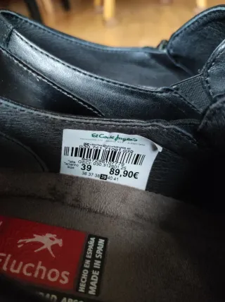 Zapatos Fluchos Mujer Talla 39 Negros