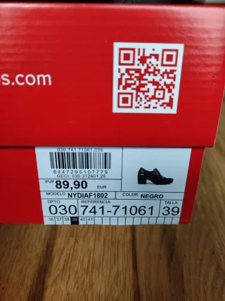 Zapatos Fluchos Mujer Talla 39 Negros