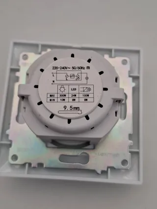 Lámpara IKEA TALLBYN Plata y Blanca