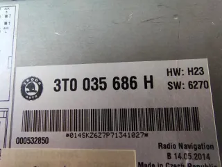 Radio Navegador Skoda RNS510 Columbus DAB