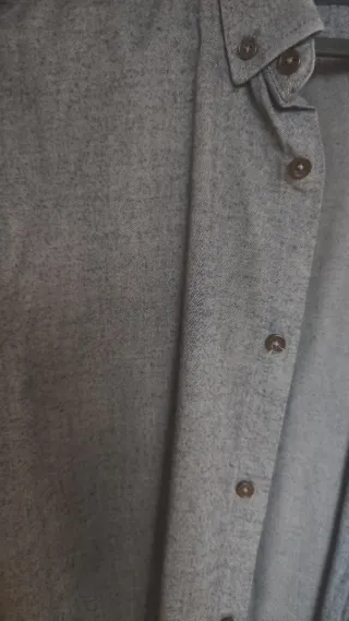 Camisa Zara Hombre Gris Talla M