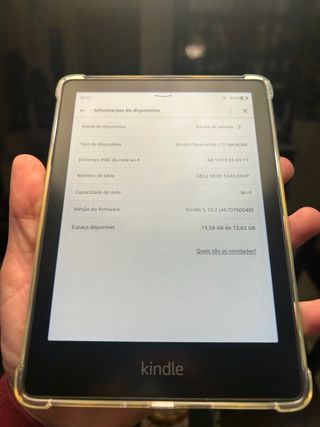 Kindle Paperwhite 11ª Geração c/ Capa