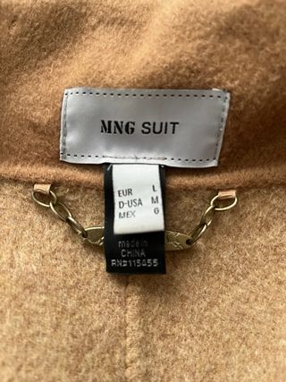 Abrigo Mango Marrón Nuevo