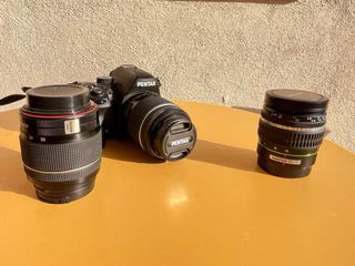 Cámara Pentax K50 + Lentes+ bolso
