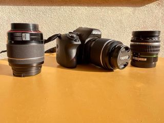 Cámara Pentax K50 + Lentes+ bolso