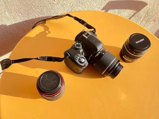 Cámara Pentax K50 + Lentes+ bolso