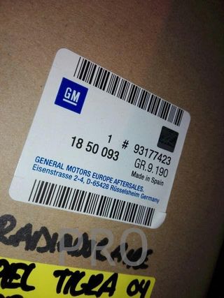 Radiador aire opel tigra corsa combo nuevo