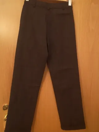 Pantalón paño gris niño