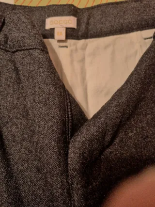 Pantalón paño gris niño