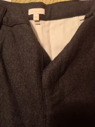 Pantalón paño gris niño