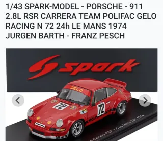 Prezzo per modello...Spark Model 1:43