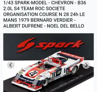 Prezzo per modello...Spark Model 1:43