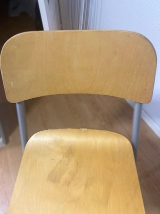 Pack 2 Sillas Plegables Altas Madera y Aluminio