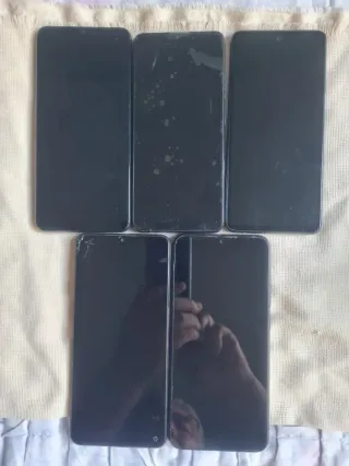 Lote 5 Móviles Samsung y Redmi Negros