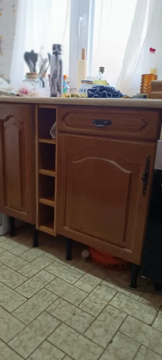 Muebles de cocina madera roble en buen estado