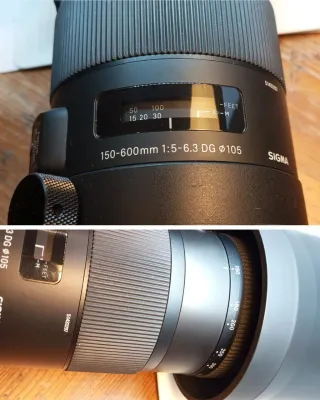 Objetivo Sigma 150-600mm + funda