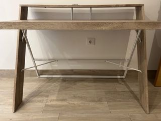 Mesa escritorio madera y metal