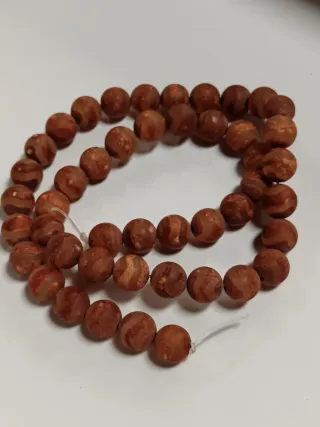 Perle Dzi Tibetane Beige e Marroni