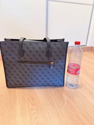 Bolso Shopper Guess Original Negro Gris