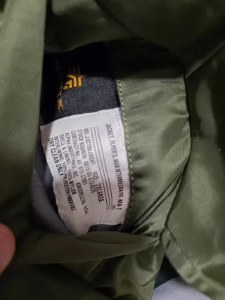 Chaqueta Alpha Industries verde naranja