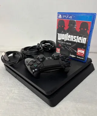 PS4 Slim 1TB Nera + Controller + Gioco
