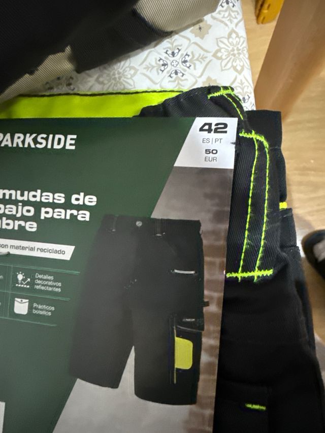 Bermudas de trabajo Parkside hombre beige/negro T.