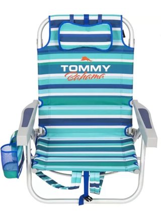 Silla Playa Tommy Bahama Rayas Azul/Verde