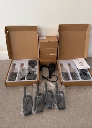 4x Retevis MateTalk B64 Walkie Talkie AI Pro Nuovo