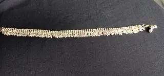 2 Tobilleras plateada con cascabeles