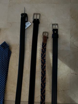 Lote Accesorios Caballero: Cinturones, Tirantes