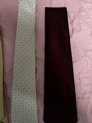 Lote 6 cravatte, Cinture, Bretelle da Uomo